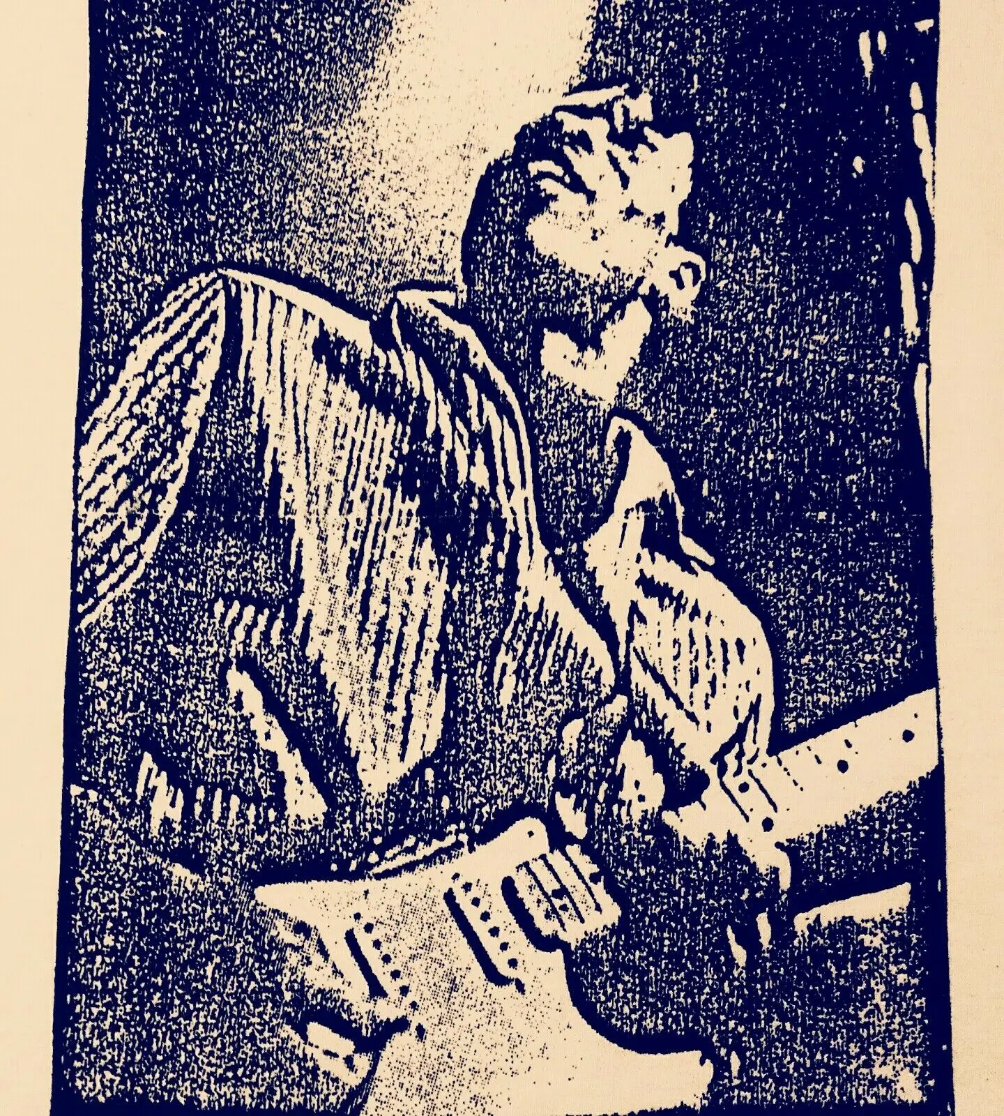 Бадди Ги гитара Stratocaster Блюз музыка Винтаж Стиль футболка рок S 3Xlg Тан| |