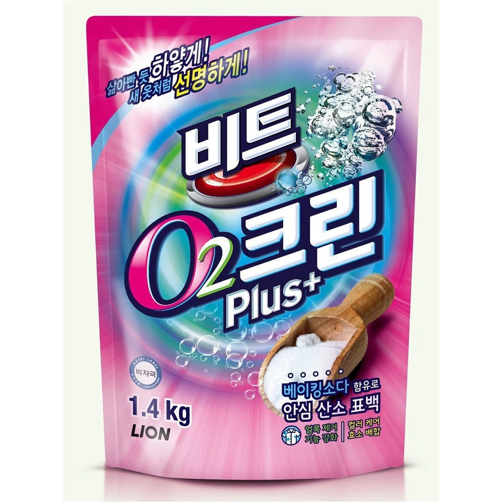 Отбеливатель - пятновыводитель для белья LION Clean Plus 1 4 кг | Дом и сад
