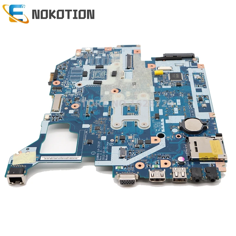 NOKOTION Q5WV1 LA-7912P материнская плата для acer E1-571G V3-571G V3-571 NV56R PC материнская плата NBC1F11001 HM70 DDR3 процессор