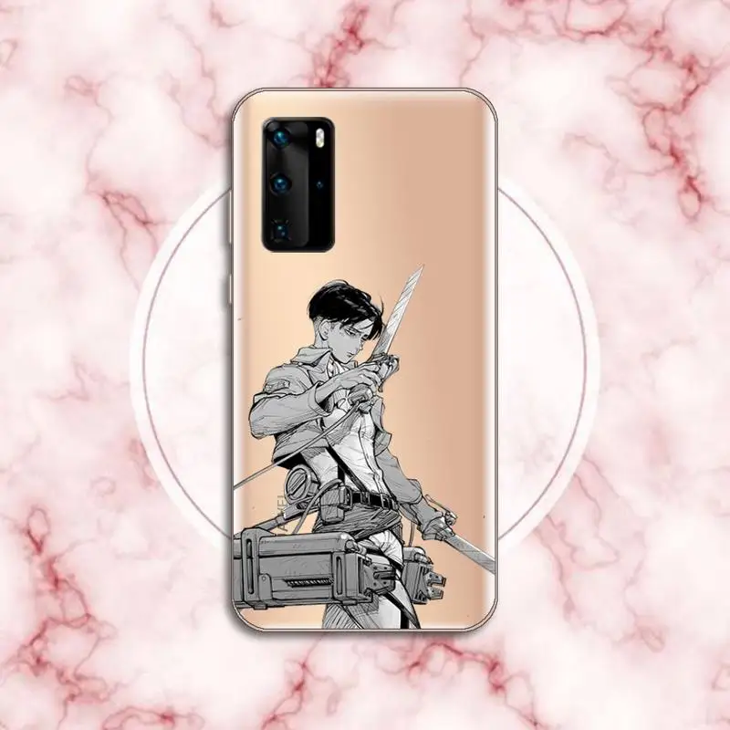 

Cartoon anime attacking giant Phone Case Transparent for Huawei P honor 8 10i 20 30 40 smart 2019