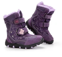 childrens winter snow boots for baby girl shoes kids boys fashion plus velvet warm waterproof non slip boot tpr purple