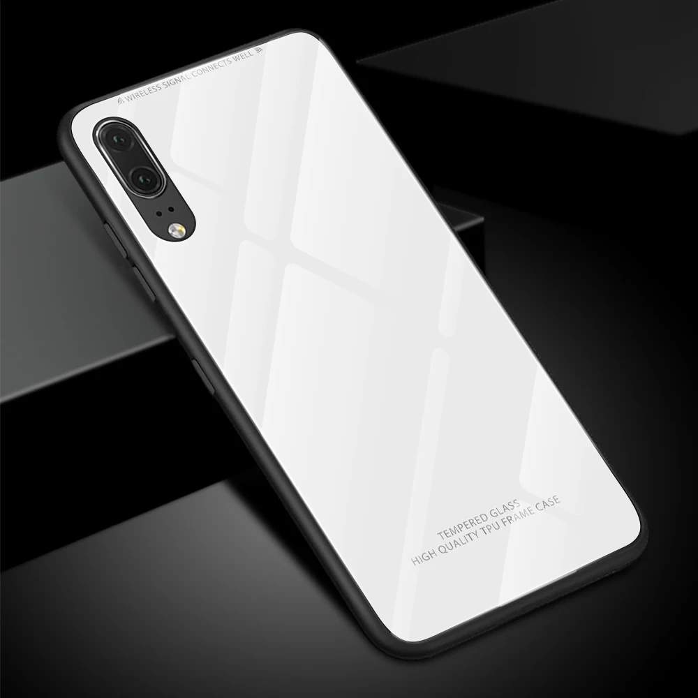 Глянцевый стеклянный чехол для телефона huawei P30 Lite P20 Lite P30 P20 Pro ударопрочный чехол из закаленного стекла - Цвет: 03
