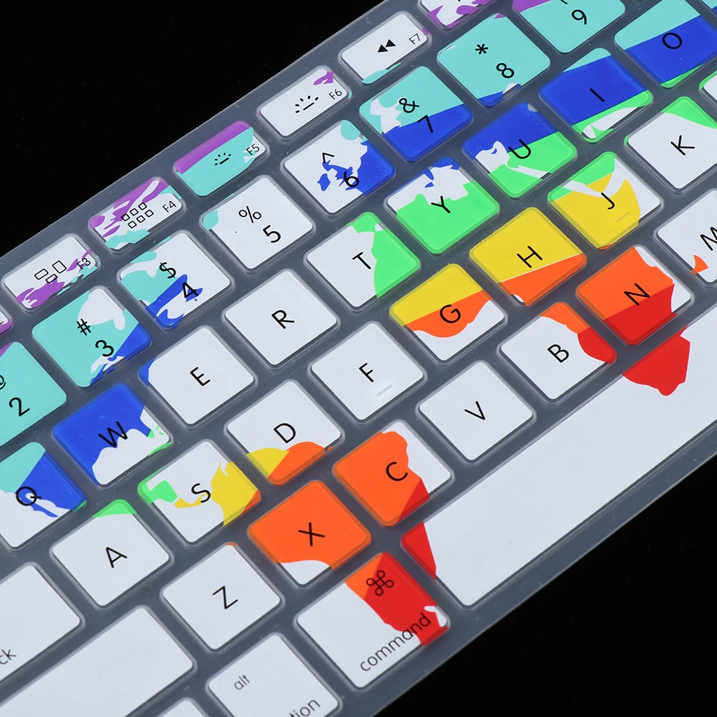 13 дюйм чехол для клавиатуры силиконовая кожа для MacBook Air 13 дюймов и MacBook Pro retina мягкая клавиатура наклейки клавиатура крышка протектор