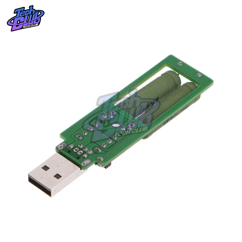 5V USB resistor dc electronic load With switch adjustable current 1A/2A/3A battery capacity voltage discharge resistance tester |