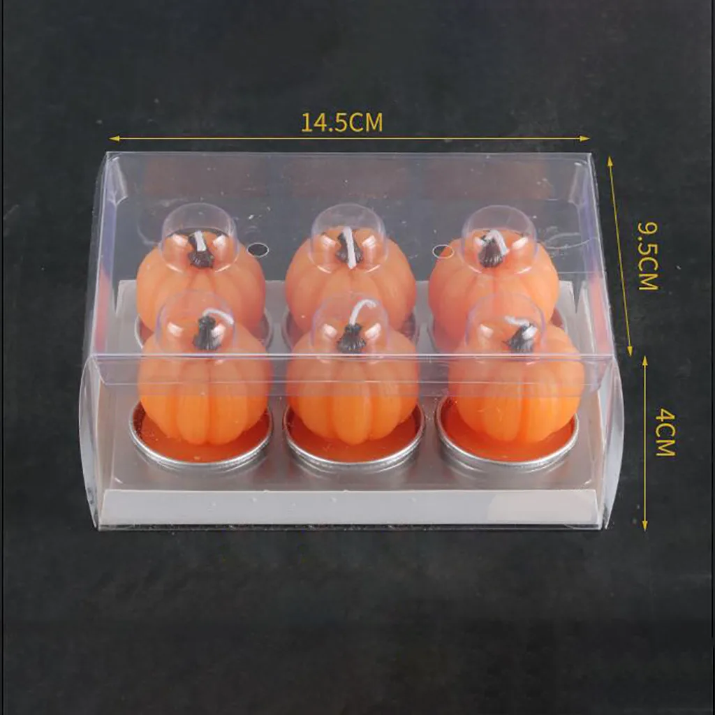 

Halloween Festival candle Party Supplies Creative Candles Pumpkin Small Candles Light Lamp Party Decor Gift Sets #40