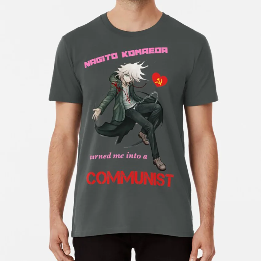 

Коммунистическая футболка с надписью «Nagito Komaeda»