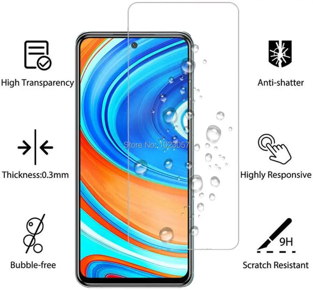 2 шт. 9H для huawei p smart 2021 закаленное стекло защита экрана|Защитные стёкла и плёнки