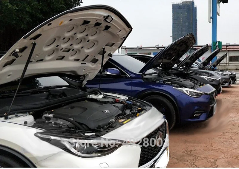 Для 2013 2019 Infiniti QX30 накладка на капот автомобиля Лифт поддержка пружинный