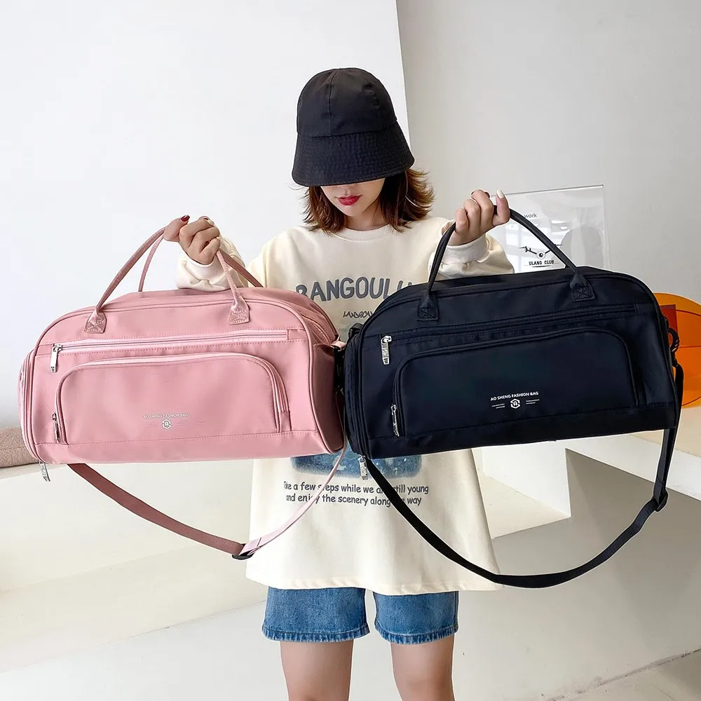 Вместительные женские сумки для спортзала и фитнеса дорожная сумка на плечо