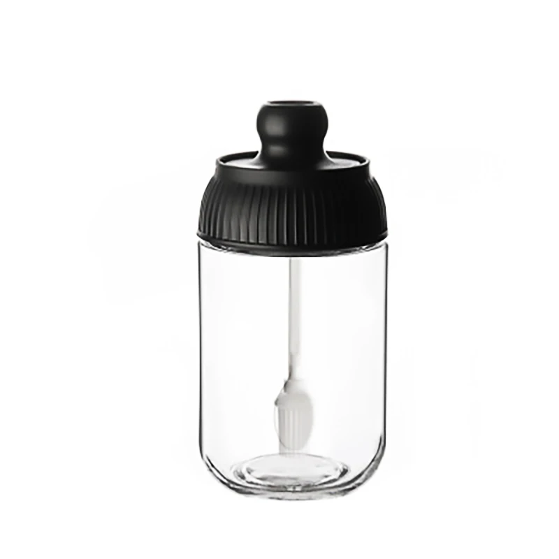 

Glass Seasoning Jars Salt And Pepper Storage Jars Oil Brush Jars Honey Jars Spice Storage Jars Creative Kitchen Supplies
