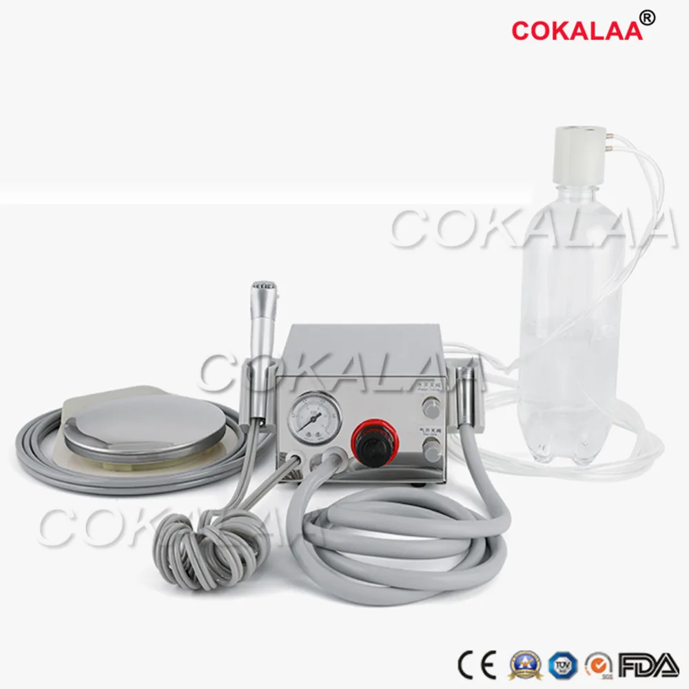 Dental Lab Portable two Turbine Unit Air Compressor  for dentist Handpiece tube 4 hole or 2 hole tube
