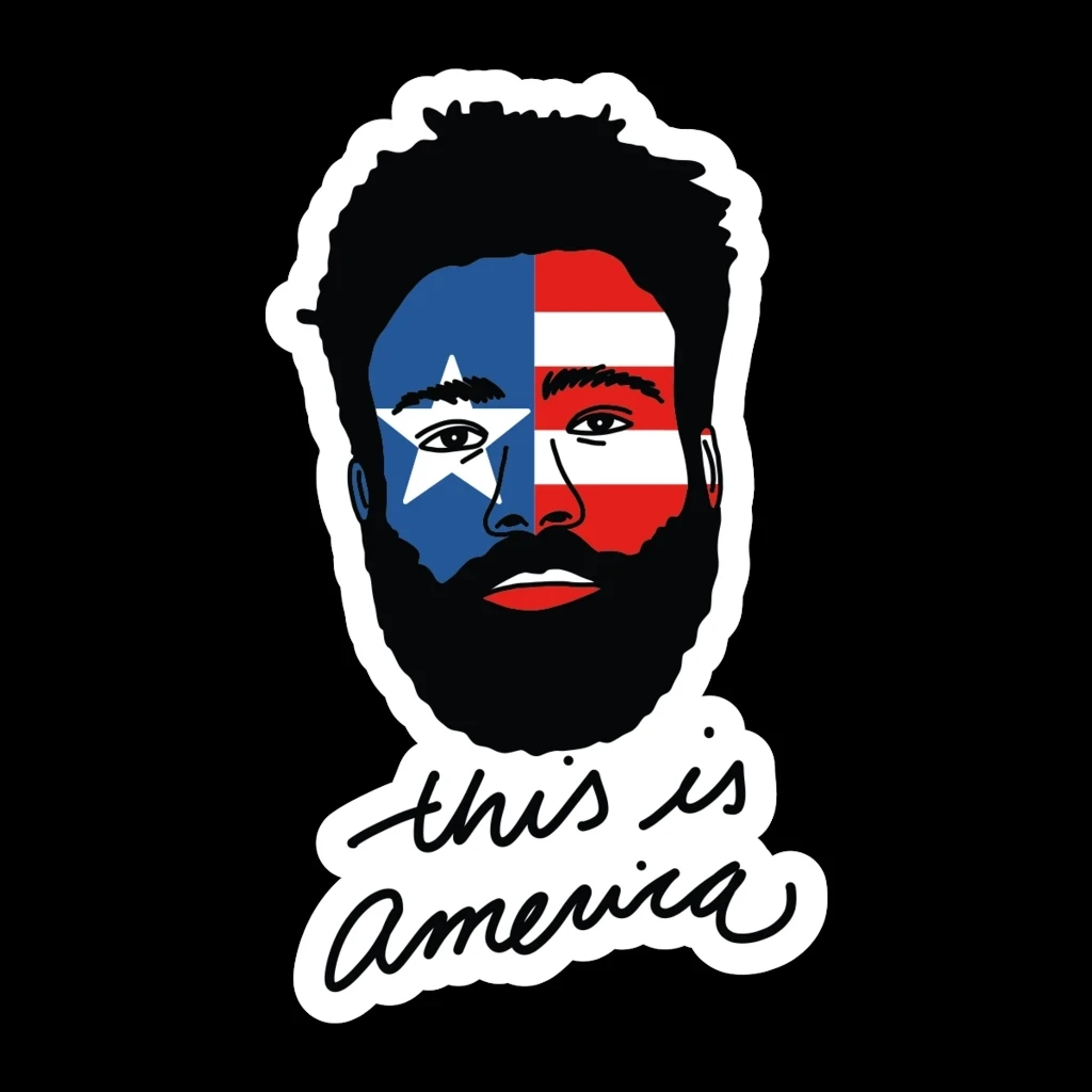 

S50804# 13CM/17CM Personality PVC Decal For AMERICA Waterproof Car Sticker on Motorcycle Laptop Decorative Accessories