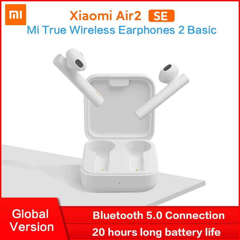 Глобальная версия Xiaomi Air2 SE беспроводные Bluetooth 5 Mi настоящие наушники 2 базовые TWS 20h