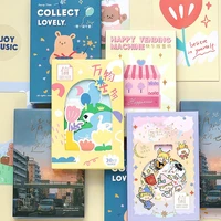 30pcslot memo pads sticky notes postcard happy vending machine series paper diary scrapbooking stickers office school