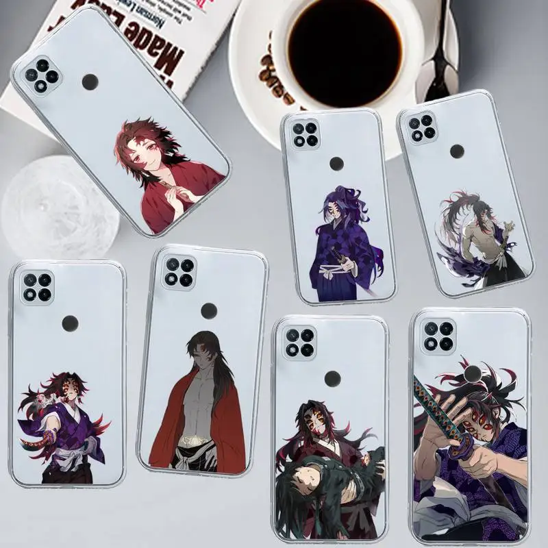 

Demon Slayer anime Kokushibou Phone Case Transparent for Xiaomi redmi note x f poco 10 11 9 7 8 3 i t s pro cover shell coque
