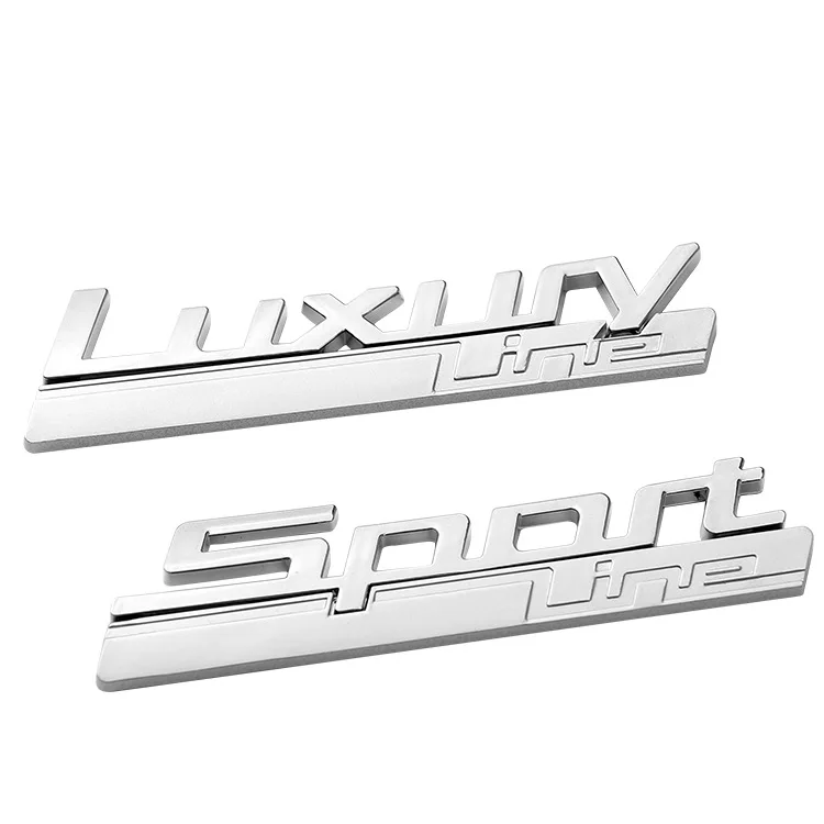 

1 Pair 3D ABS Sport LINE Luxury LINE Side Fender emblem Badge Car Stickers For BMW 2 3 4 5 7 Series GT Luxury-Line Car Styling