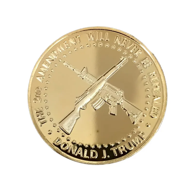 Памятные коллекционные монеты Trump коллекция Believe in God US Donald Fancy позолоченный