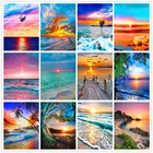 5D алмазная живопись, искусство сделай сам, Круглый Набор для вышивки с полным алмазным пейзажем, ремесла, домашний декор, детские подарки 20x30