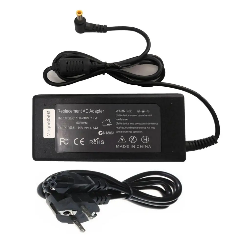 19V 4.74A 5 5*3 0 мм 90W AC адаптер Зарядное устройство для sumsung R522 R530 R580 R560 R518 R410 R429 R439 Np350v5c
