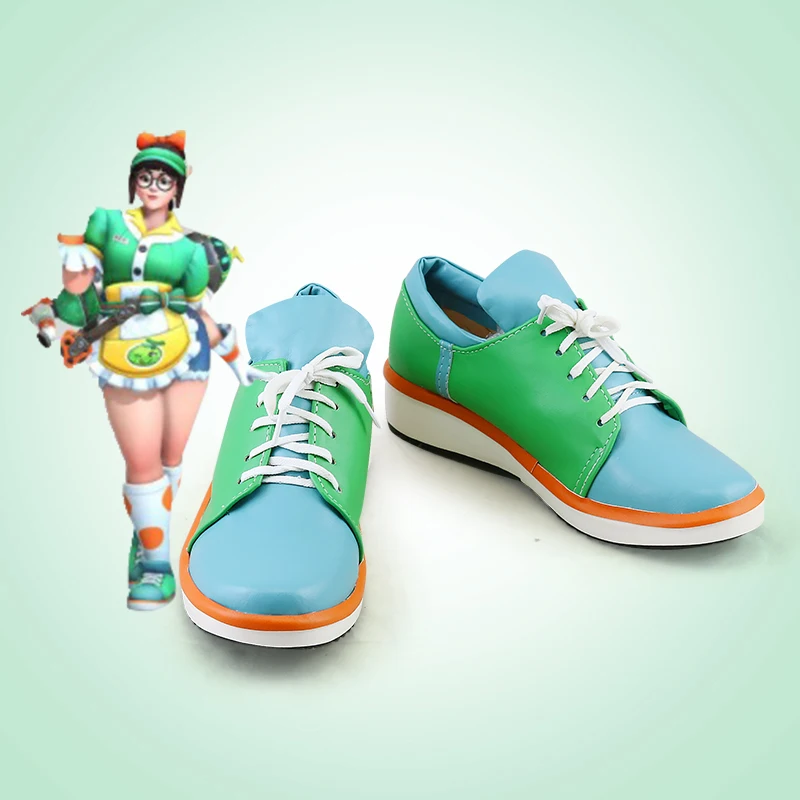 Обувь для косплея OW Mei Ботинки Карнавальный Костюм горничная Хэллоуина Костюмы и
