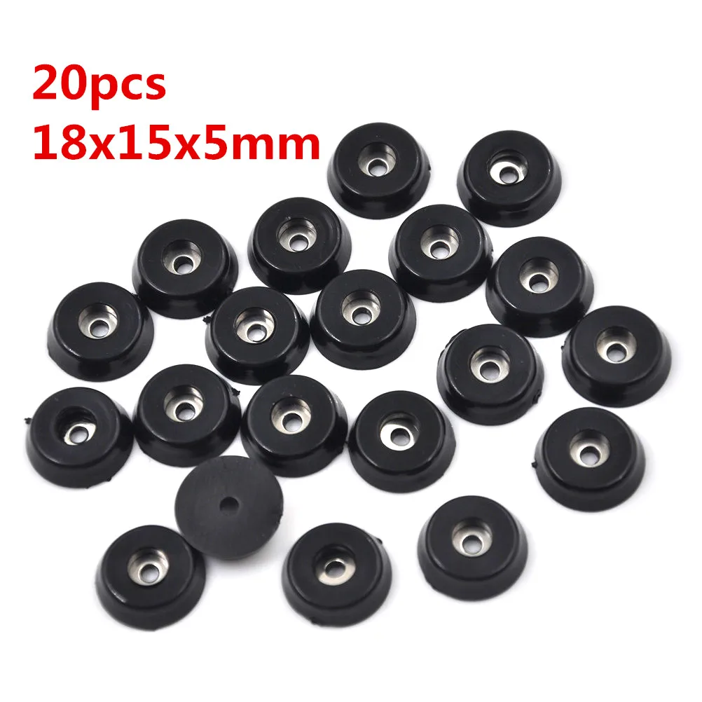 

18x15x5mm 20pcs/lot Practical Rubber Table Chair Furniture Feet Leg Pads Tile Floor Protectors