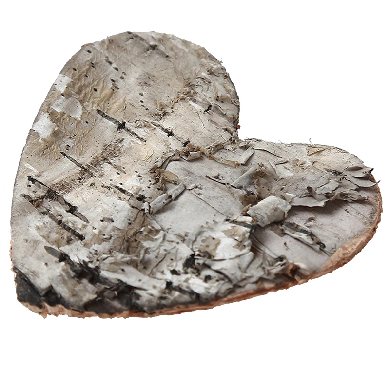 80 шт./упак. оригинальная Березовая короя свадебная Искусственная любовь-сердце