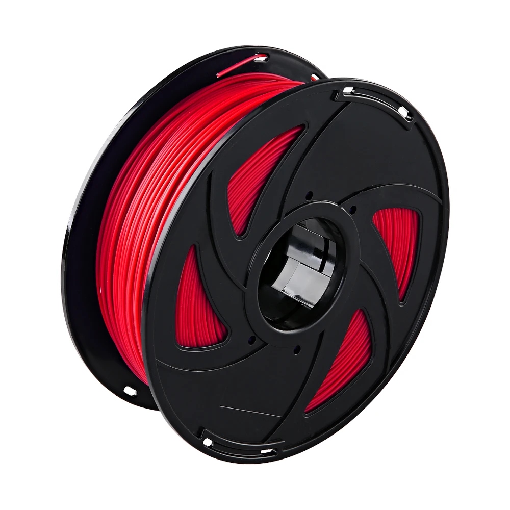 Red XVICO PLA нить для 3D-принтера 1,75 мм 1 кг/2,2 фунта катушка оранжевого, зеленого, белого и красного цветов для украшения Хэллоуина - Цвет: Red
