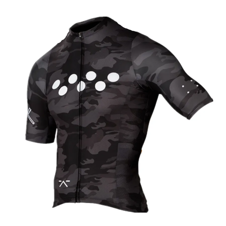 

Mannen Zomer Team Wielertrui Tight Fit Bike Top Maillot De Pedla 2019 Bike Jersey Short Sleeves Summer Cycling Men Full Zipper