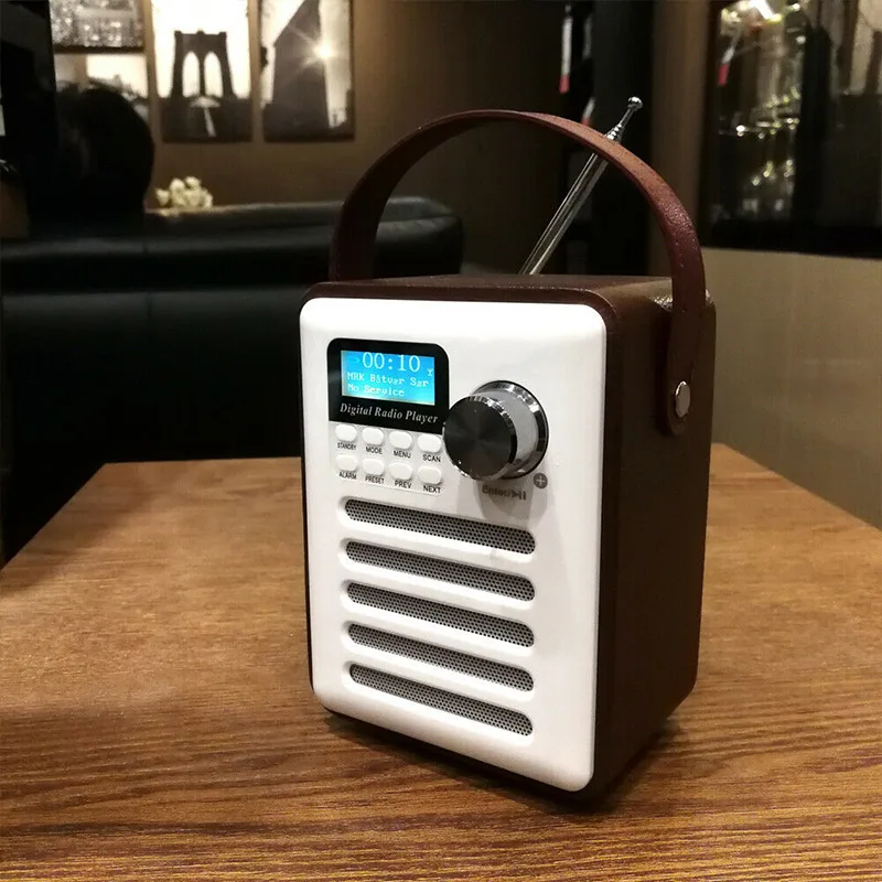 Деревянный цифровой Bluetooth DAB/DAB + FM-радио MP3-плеер беспроводной динамик стерео