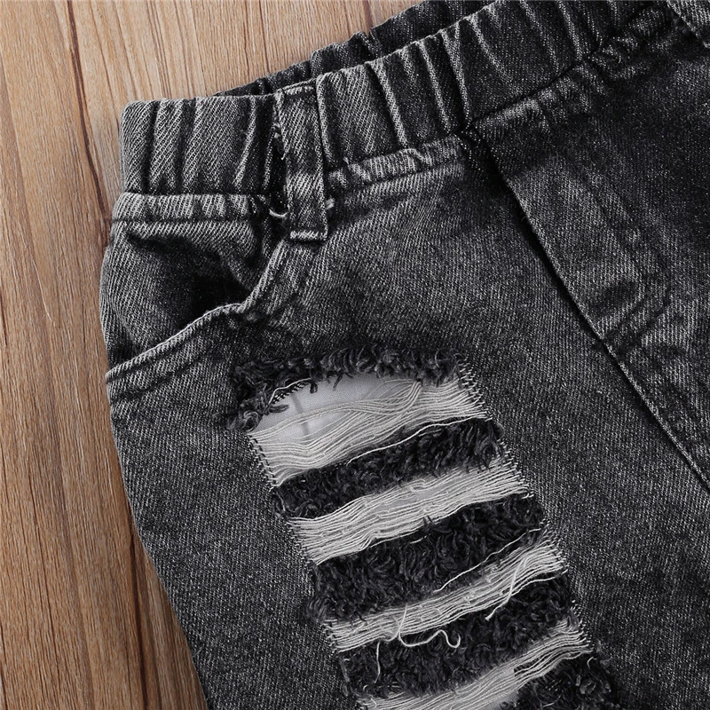 Комплект одежды для маленьких девочек нечеткие костюмы новорожденных Топ с