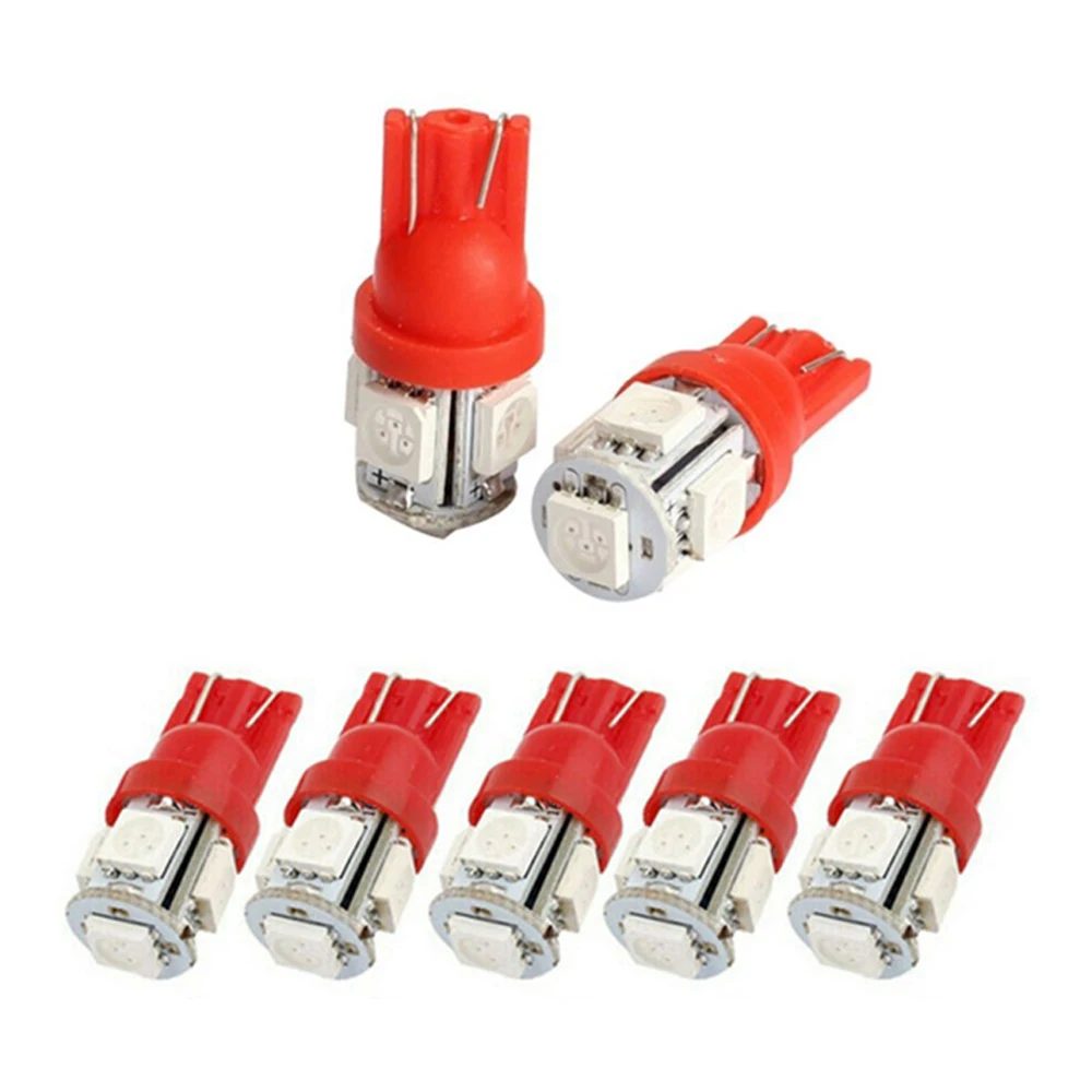 T10 5050 SMD 5 светодиодный Wedge Bulb хвост автомобиль грузовик розового и фиолетового