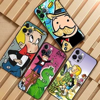 quakeproof case for apple iphone 13 12 mini 11 pro 7 xr x 6 6s xs max 5 5s 8 plus se soft phone cover game dollar monopoly