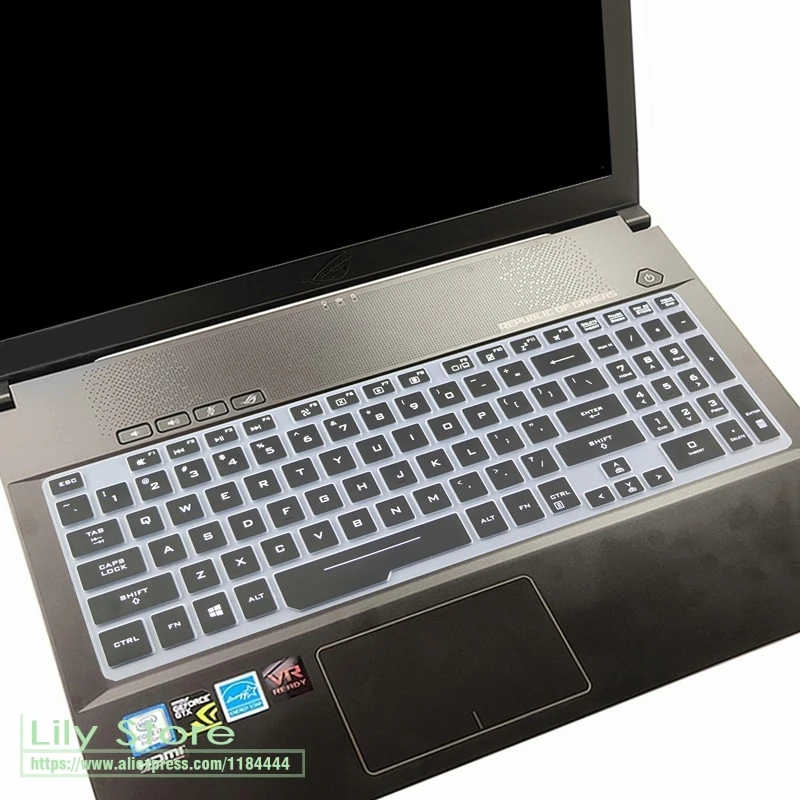 Для ASUS ROG Hero III Scar III Strix G731GW G731GT G731GU G731 GW GT GU 17,3 дюймов игровой ноутбук силиконовый чехол для клавиатуры - Цвет: black