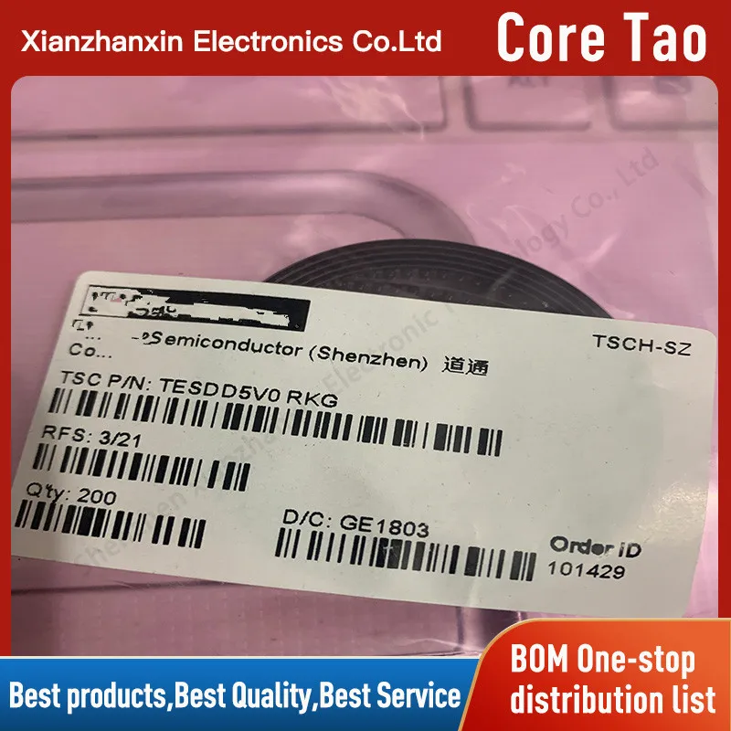 

100PCS/LOT TESDD5V0 RKG SOD-523F Screen printing TB ESD protection diode