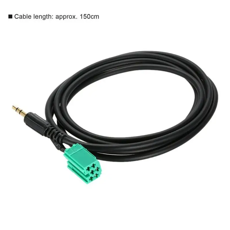 

Useful Female Jack Auto Aux Cable Stable Connect Professional Easy Install Replacement Car Audio Portable For Mazda 2005-2001