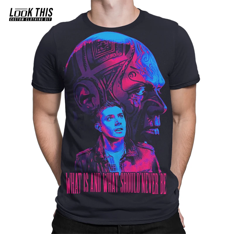 

Supernatural TV Show 3d Print Men's Oversized T-shirt Summer Hot Sale Short-sleeve T-shirt Teen Harajuku Tees Streetwear Tops