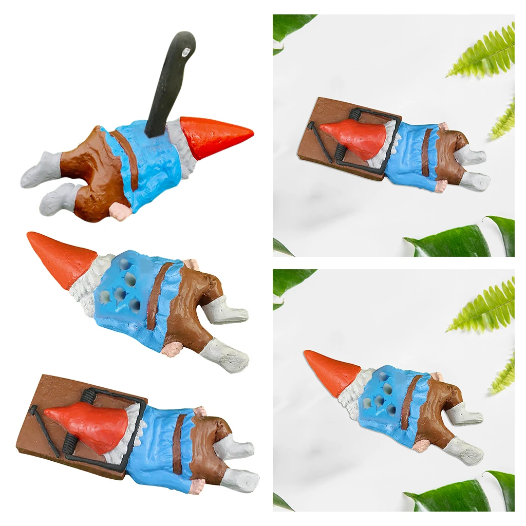 

Zombie Gnome Statue Garden Outdoor Dwarf Funny Garden Home Sculptures Decoration Resin Ornaments Funny Figurine Ornaments Dwarf