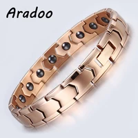 aradoo clasp bracelet holiday gift magnetic bracelet stainless steel bracelet mens bracelet metal bracelet for bracelet korea
