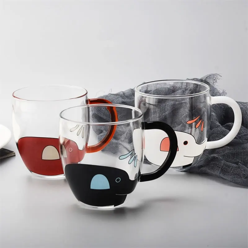 340 мл креативная кофейная кружка милая мультяшная в виде слона для чая пива