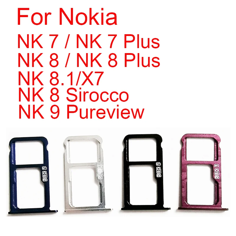Держатель для SIM-карты Nokia 7 8 1 X7 Sirocco 9 Pureview Plus слот SD-карты | Мобильные телефоны и