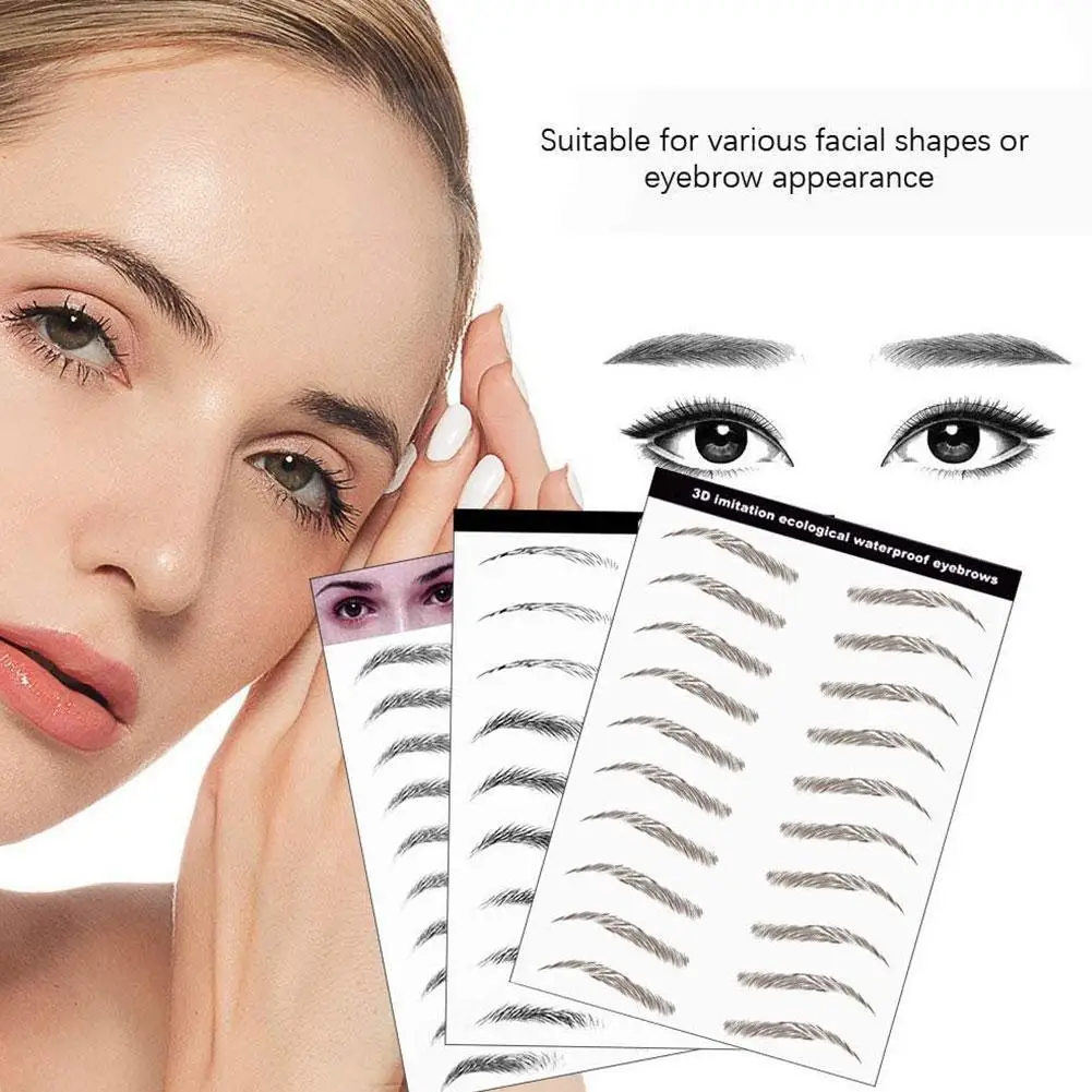 

4D Tattoo Eyebrow Sticker Hair-Like False Eyebrows Tattoo Eyebrow Eyebrows Authentic False Sticker Stickers T8M6