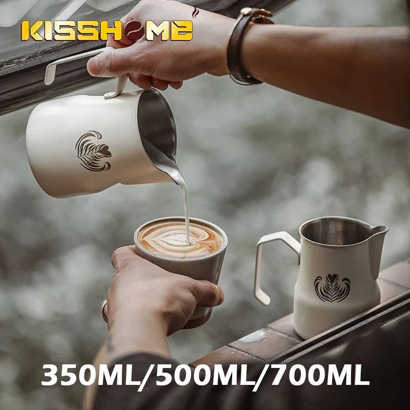

350ml/500ml/700ml StainlessSteel Frothing Pitcher Craft Espresso Coffee Barista Latte Cappuccino Milk Cream Cup Frothing Jug
