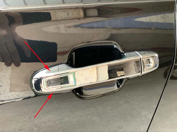 

Chrome Door Handle Cover Trims New For 2019-2021 Subaru Forester Smart Keyhole