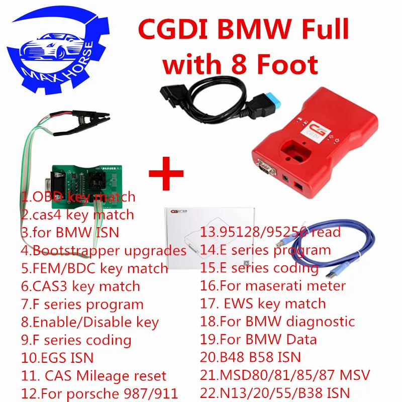 Полная версия CGDI Prog для B-MW MSV80 Авто ключевой программист + диагностический