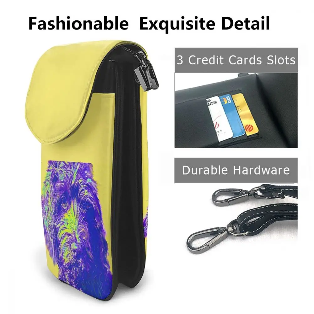 Женская сумка через плечо Poodle кожаная высокого качества многофункциональные