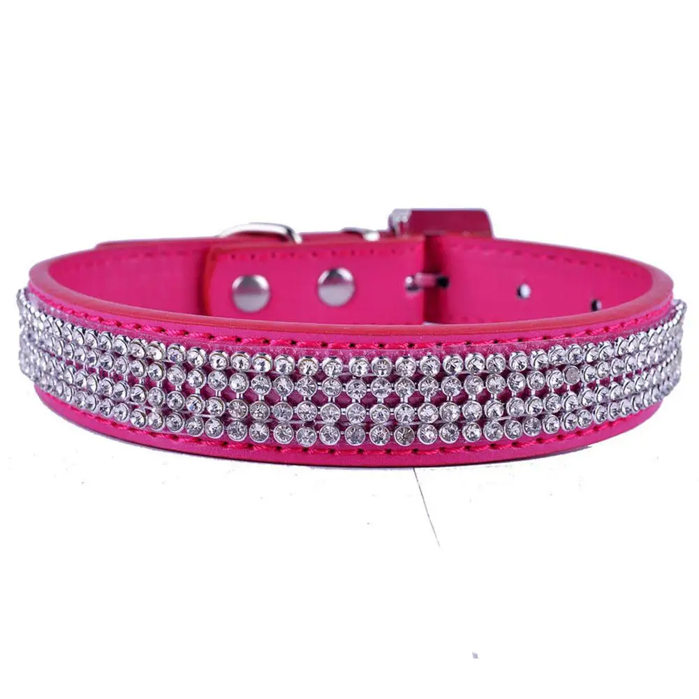 TPFOCUS полный роскошные стразы орнамент из искусственной кожи поводки для питомцев