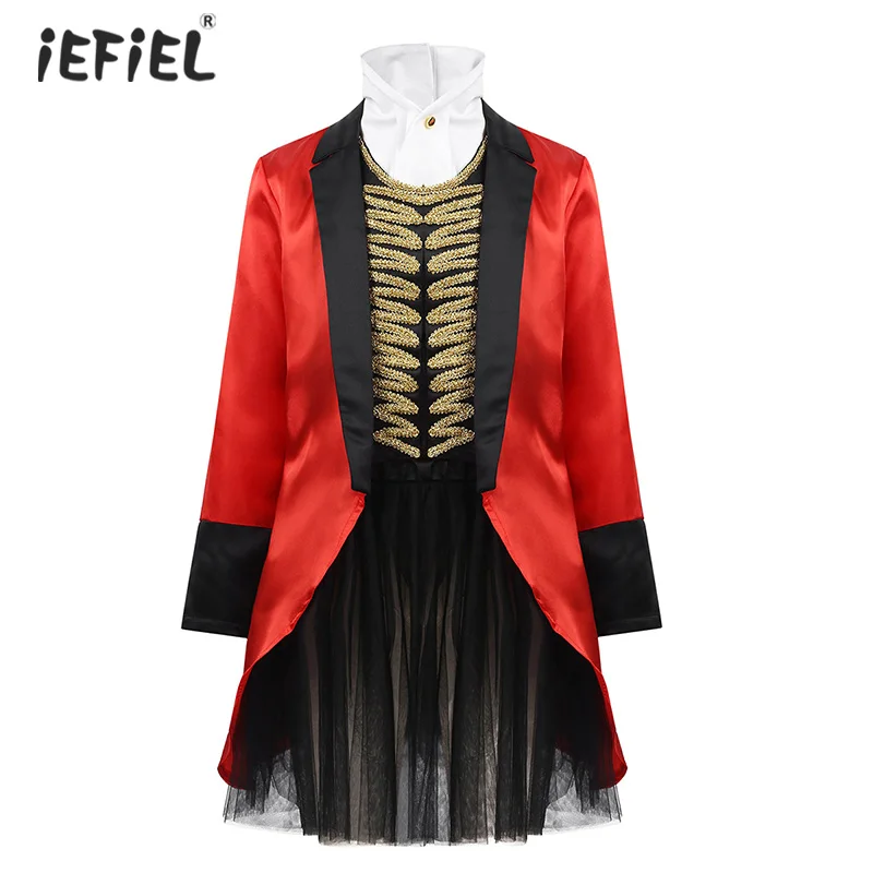 Детский костюм для выступлений с цирком девочек одежда куртка длинными рукавами