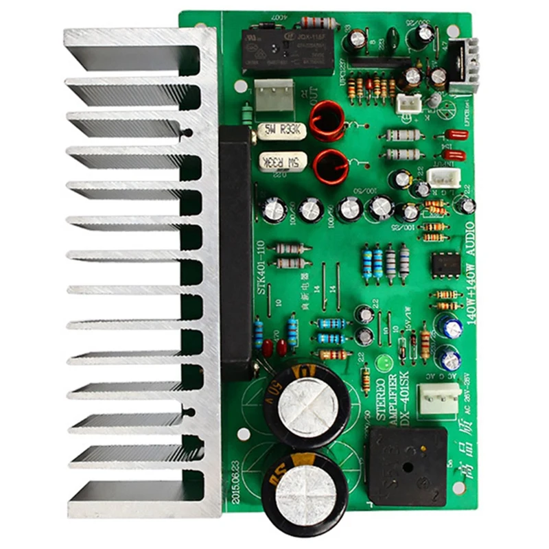 Плата аудио усилителя Stk401 1 шт. Hi-Fi 2 0 канальная плата и цифрового Tda7498 Power Audio |