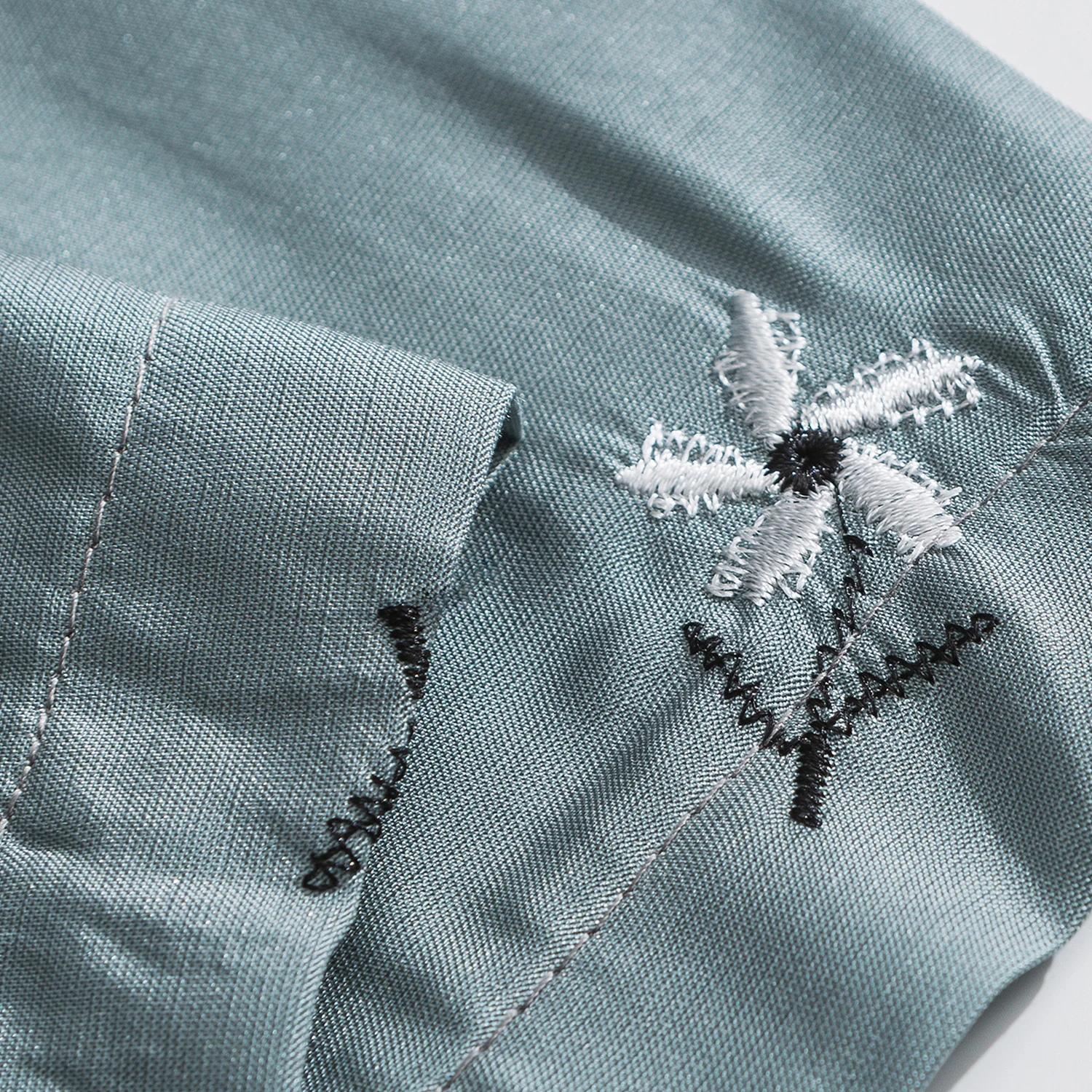 С цветочной вышивкой Рубашки Для мужчин в стиле хип хоп 2020 Японская уличная