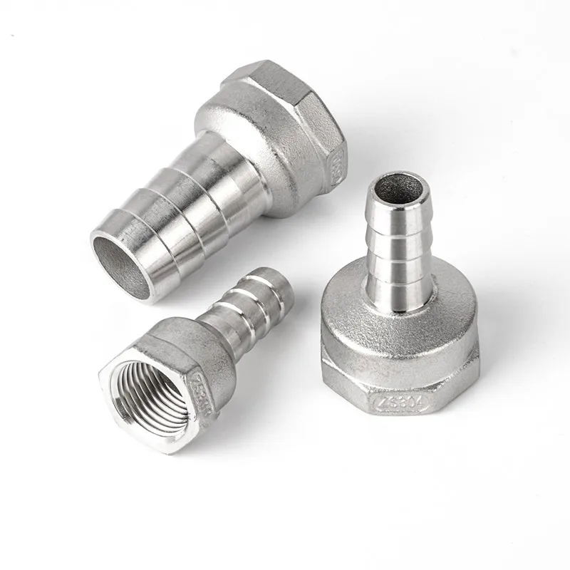

Stainless Steel Female BSP 1" Thread Pipe Fitting Barb Hose Tail Connector 20mm to 32mm Tools Accessory